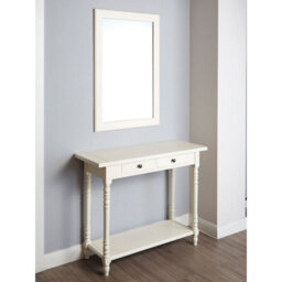 Orsina Console Table For Hallway, Pine Wood Hallway Table For Home Décor, Wood Table With 2 Drawers For Office - thumbnail 6