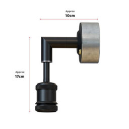 Industrial Wall Sconce Lighting Fixture Single Head Edison E27 Lamp Holder Fitting Metal Conduit Wall Light For Living Room - thumbnail 3