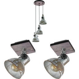 Industrial Raw Steel Ceiling Pendant And Wall Lights Multi Lamp Set For Modern Home Decor