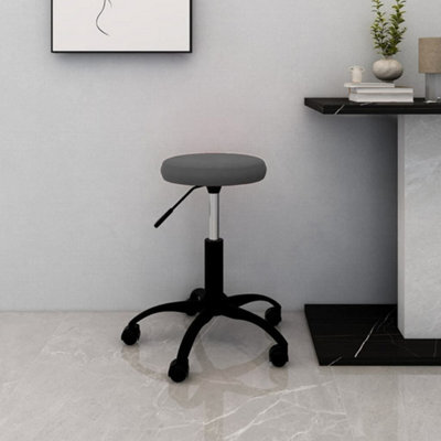 Berkfield Office Swivel Chair Dark Grey Velvet - image 1