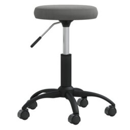 Berkfield Office Swivel Chair Dark Grey Velvet - thumbnail 2