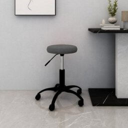 Berkfield Office Swivel Chair Dark Grey Velvet