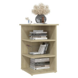 Berkfield Side Cabinet Sonoma Oak 35X35X55 Cm Engineered Wood - thumbnail 3