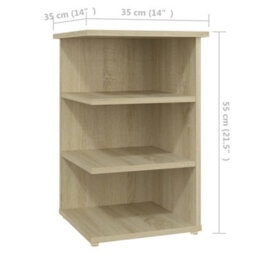 Berkfield Side Cabinet Sonoma Oak 35X35X55 Cm Engineered Wood - thumbnail 6