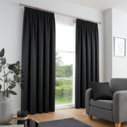 Fusion Galaxy Dim Out Woven Pair Of Pencil Pleat Curtains - thumbnail 1