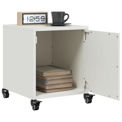 Berkfield Bedside Cabinets 2 Pcs White 36X39X43.5 Cm Steel - image 1