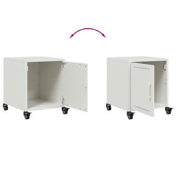 Berkfield Bedside Cabinets 2 Pcs White 36X39X43.5 Cm Steel - thumbnail 9