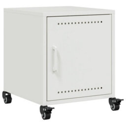 Berkfield Bedside Cabinets 2 Pcs White 36X39X43.5 Cm Steel - thumbnail 5