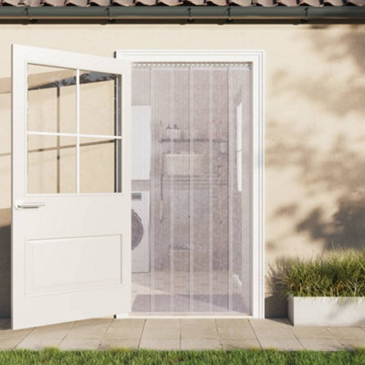 Berkfield Door Curtain Transparent 200 mmx1.6 mm 25 M Pvc - image 1