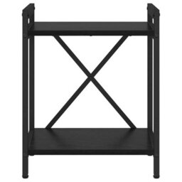 Berkfield Bookcase Black Oak 40 X 30 X 48.5 Cm Engineered Wood - thumbnail 5