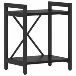 Berkfield Bookcase Black Oak 40 X 30 X 48.5 Cm Engineered Wood - thumbnail 2