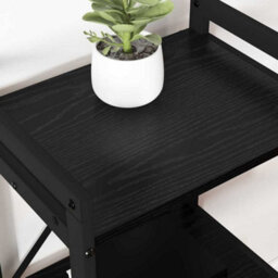 Berkfield Bookcase Black Oak 40 X 30 X 48.5 Cm Engineered Wood - thumbnail 4