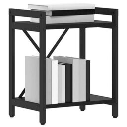 Berkfield Bookcase Black Oak 40 X 30 X 48.5 Cm Engineered Wood - thumbnail 3