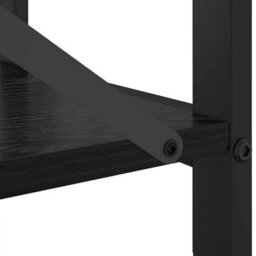 Berkfield Bookcase Black Oak 40 X 30 X 48.5 Cm Engineered Wood - thumbnail 9