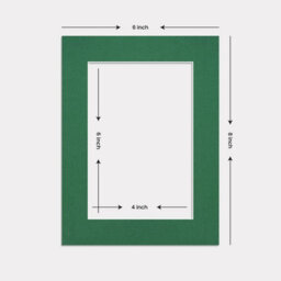 Ak Frames 8X6 Emerald Picture Mounts To Fit 6X4 Aperture Size - Mount Board Only (No Frame Included) - thumbnail 3