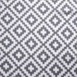 OHS Geo Tile Throw Over Bed Blanket Travel Garden Chair Fleece Bedspread, Grey - thumbnail 4