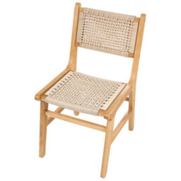 Beliani Set Of 2 Dining Chairs Ozella Wood Light Brown/ Beige - thumbnail 7