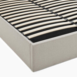 Furniturebox Uk Tilly Beige & Brown Herringbone Fabric Ottoman King Size Bed Frame - thumbnail 9