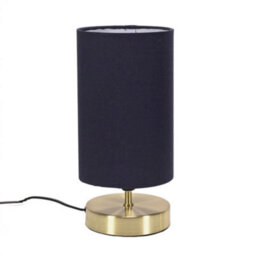 Valuelights Francis Gold Touch Table Lamp With Navy Shade And Bulb - thumbnail 7