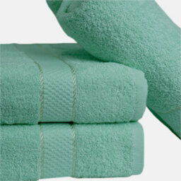 Casabella Towels Luxury 4 Pack Bath Sheets 100% Cotton Super Soft Quick Dry Highly Absorbent Bathroom Towels Seafoam - thumbnail 2