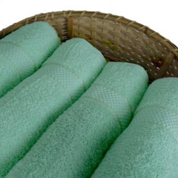 Casabella Towels Luxury 4 Pack Bath Sheets 100% Cotton Super Soft Quick Dry Highly Absorbent Bathroom Towels Seafoam - thumbnail 3