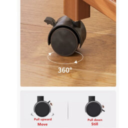 Small Bedside Table Cabinet Side Coffee Table Bedside Table Storage Rack New - thumbnail 4