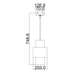 Luminosa Lighting Elstead Kenney 1 Light Ceiling Pendant Silver, E27 - thumbnail 2