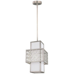 Luminosa Lighting Elstead Kenney 1 Light Ceiling Pendant Silver, E27