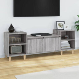 Berkfield Tv Cabinet Grey Sonoma 160X35X55 Cm Engineered Wood - thumbnail 1