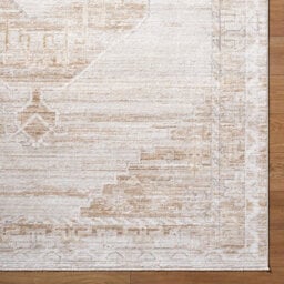 Livabliss Fifth Avenue-Vintage Off-White Brown Grey Traditional Boho Fringe Living Dining Bedroom Rug 200 X 275 Cm Easy Care, Non Shedding - thumbnail 7