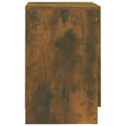Berkfield Bedside Cabinet Smoked Oak 38X35X56 Cm Engineered Wood - thumbnail 5