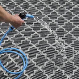Homeart Outdoor Rugs Easy Cleaning Area Rugs For Balcony,garden,picnic,uv Weather Resistant Anthracite Cream 120X170Cm - thumbnail 4
