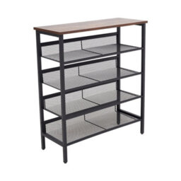 Thehotsale 5-Tier Mesh Shelves Freestanding Shoe Rack 85.5Cm H - thumbnail 3