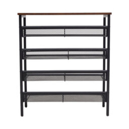 Thehotsale 5-Tier Mesh Shelves Freestanding Shoe Rack 85.5Cm H - thumbnail 4