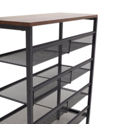 Thehotsale 5-Tier Mesh Shelves Freestanding Shoe Rack 85.5Cm H - thumbnail 7