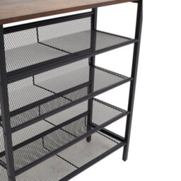 Thehotsale 5-Tier Mesh Shelves Freestanding Shoe Rack 85.5Cm H - thumbnail 6