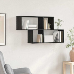Walplus Wall Shelf Other Black Oak 100 X 20 X 53 Cm Engineered Wood - thumbnail 1