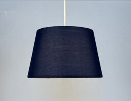 K Living Navy Tapered Drum Shade For Ceiling And Table Lamp 10 Inch Shade - thumbnail 3