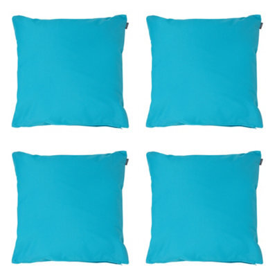 icon Indoor And Outdoor Waterproof Filled Cushion Set Of 4 Aqua Blue - image 1