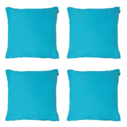 icon Indoor And Outdoor Waterproof Filled Cushion Set Of 4 Aqua Blue - thumbnail 1