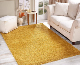 Smart Living Shaggy Soft Thick Area Rug, Living Room Carpet, Kitchen Floor, Bedroom Soft Rugs 120Cm X 170Cm - Ochre - thumbnail 3