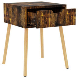 Vidaxl Bedside Cabinet Smoked Oak 40X40X56 Cm Engineered Wood - thumbnail 6