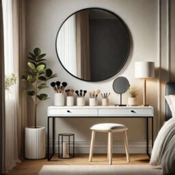 Jōbū Jobu Home - Rei, Large Round Black Metal Circle Mirror - 90Cm X 90Cm - thumbnail 5