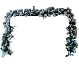 Samuel Alexander Premier 2.7M Snow Flocked Pine Christmas Garland With Glitter Finish - thumbnail 9