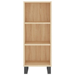 Berkfield Highboard Sonoma Oak 34.5X34X180 Cm Engineered Wood - thumbnail 8