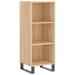 Berkfield Highboard Sonoma Oak 34.5X34X180 Cm Engineered Wood - thumbnail 7