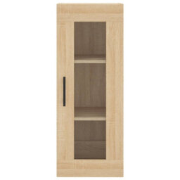 Berkfield Highboard Sonoma Oak 34.5X34X180 Cm Engineered Wood - thumbnail 6