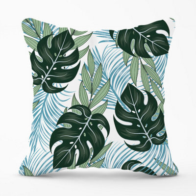 Warren Reed Designer Tropical Pattern And Flowers Outdoor Cushion 45Cm X 45Cm - image 1