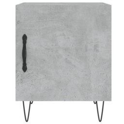 Berkfield Bedside Cabinets 2 Pcs Concrete Grey 40X40X50 Cm Engineered Wood - thumbnail 6