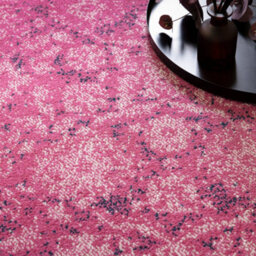 The Rug Edit Pink Blue Traditional Muse Persian Medallion Rug - thumbnail 3